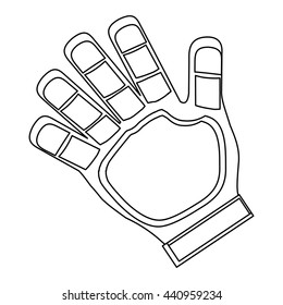 goalkeeper glove icon