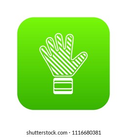 Goalkeeper glove icon. Simple illustration of goalkeeper glove vector icon for web