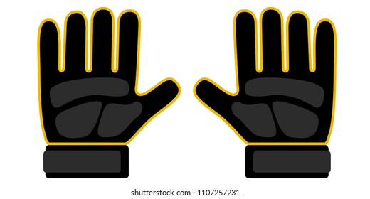 Goalkeeper gloves icon