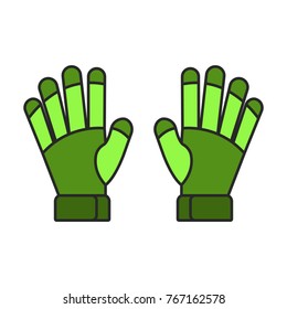 Goalkeeper gloves icon