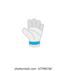 Goalkeeper Gloves for Soccer or Football Game. Vector Illustration.