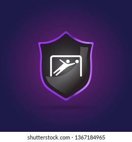 goalkeeper icon. football sign