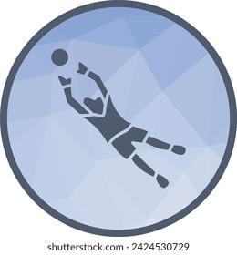 Goalkeeper icon vector image. Suitable for mobile application web application and print media.