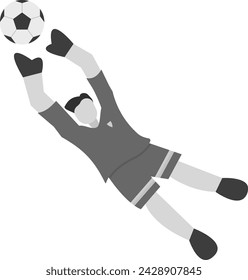 Goalkeeper icon vector image. Suitable for mobile application web application and print media.