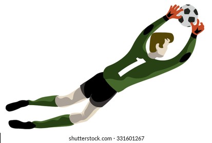 Goalkeeper Illustration.