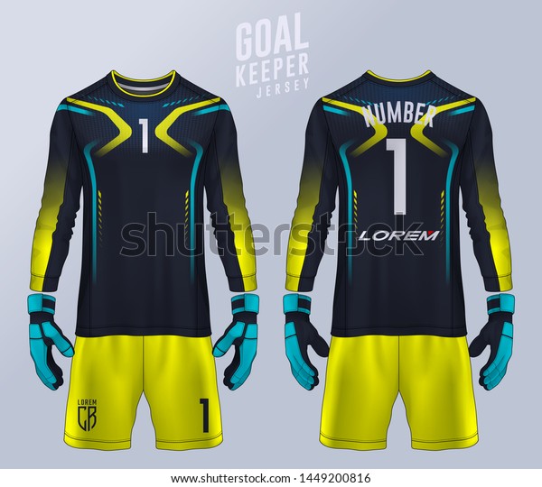 Download Goalkeeper Jerseytshirt Sport Design Template Long Stock Vector Royalty Free 1449200816