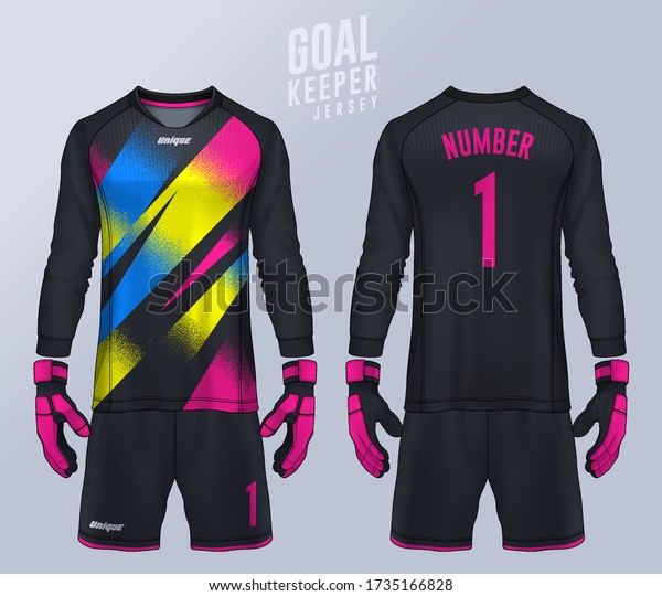 Download Goalkeeper Jerseytshirt Sport Design Template Long Stock Vector Royalty Free 1735166828