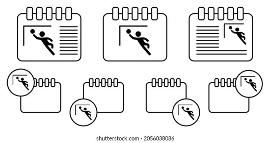 Goalkeeper jumps to ball icon. Silhouette of an athlete icon. Sportsman element icon. Premium quality graphic design. Signs, outline symbols collection icon for websites, web design white background