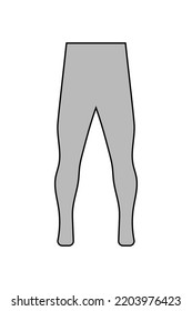 Goalkeeper pants pictogram vector illustration.