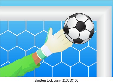 Goalkeeper save vector