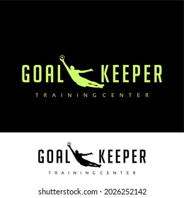 Goalkeeper Silhouette Sports Training Center Logo