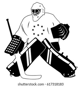 Goalkeeper vector.