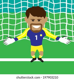 goalkeeper vector illustration