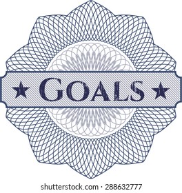 Rosette abstracto de objetivos