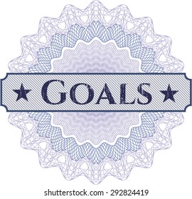 Goals abstract rosette