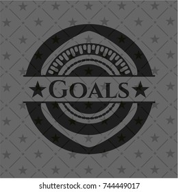 Goals black emblem. Vintage.