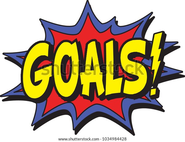 Goals Comic Burst Stock Vector Royalty Free