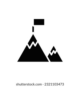 Goals Filled Icon Vector Illustration