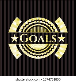 Goals golden emblem