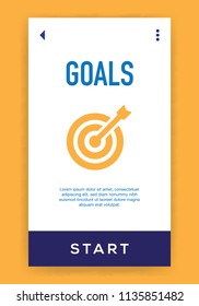 Goals Icon Concept