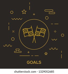 Goals Icon Concept