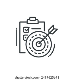 Goals icon, Goals vector illustration