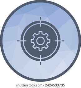 Ziel-Management-Symbol Vektor-Bild. Geeignet für mobile Applikationen, Webanwendungen und Printmedien.