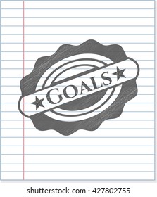 Goals pencil effect