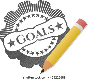 Goals pencil effect