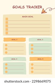 Goals Planer Bullet journal goal templates, Yearly goals, Success planner, Life goals. A4 template 