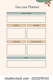 Goals Planner, Printable goals tracker, SMART goal setting, Vision board printable, Digital goal planner, Organizer pages, Bullet journal goal templates, Yearly goals, Success planner, Life goals.