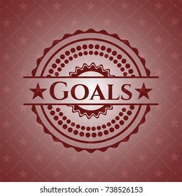 Goals red emblem