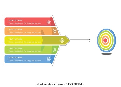 goals, report, analytics, target, achievement Infographics Template for Website and Presentation. 5