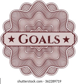 Goals rubber grunge texture stamp