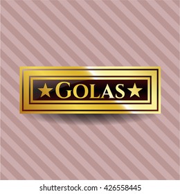 Goals glänzendes Schild