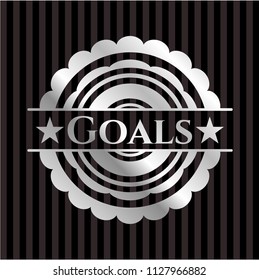 Goals silvery badge