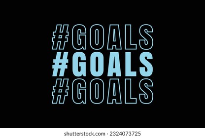 Goals t shirt design vector