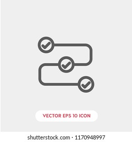 Goals vector icon, arrow symbol
