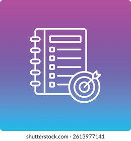 Goals vector icon. Can be used for printing, mobile and web applications.