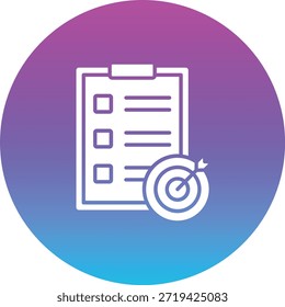 Icono de Vector de objetivos. Se puede utilizar para aplicaciones de impresión, móviles y de Web.