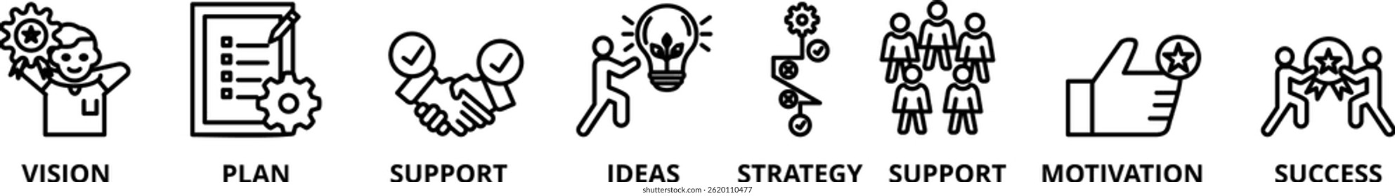Goals vector icon illustration concept