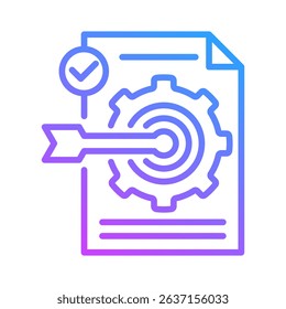Goal-Setting Icon Element For Design