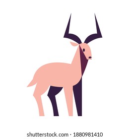 goat abstract icon design, Animal zoo and life theme Vector illustration