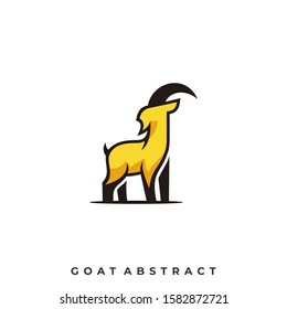 Goat Abstract Illustration Vector Template. Suitable for Creative Industry, Multimedia, entertainment, Educations, Shop, and any related business