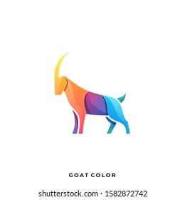 Goat Abstract Illustration Vector Template. Suitable for Creative Industry, Multimedia, entertainment, Educations, Shop, and any related business