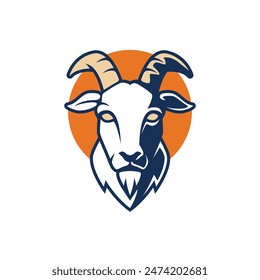 goat abstract logo modern style