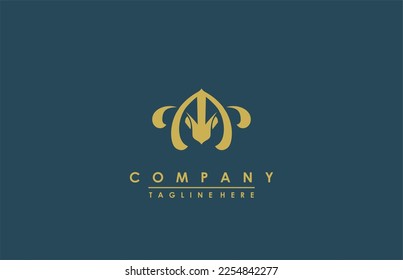 goat abstract logo. This logo is very simple and minimalist suitable for a goat farm logo.