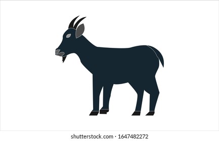 Goat animal farm icon vector image