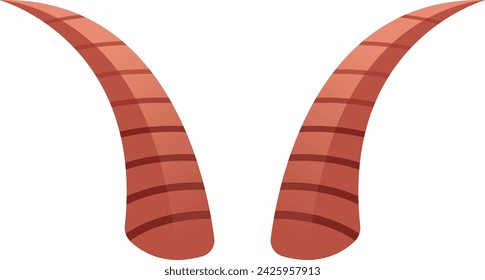 Goat Animal Horns Vector Illustration