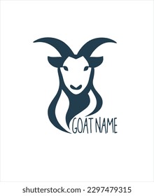 goat animal icon image design. sacrificial animal logo template